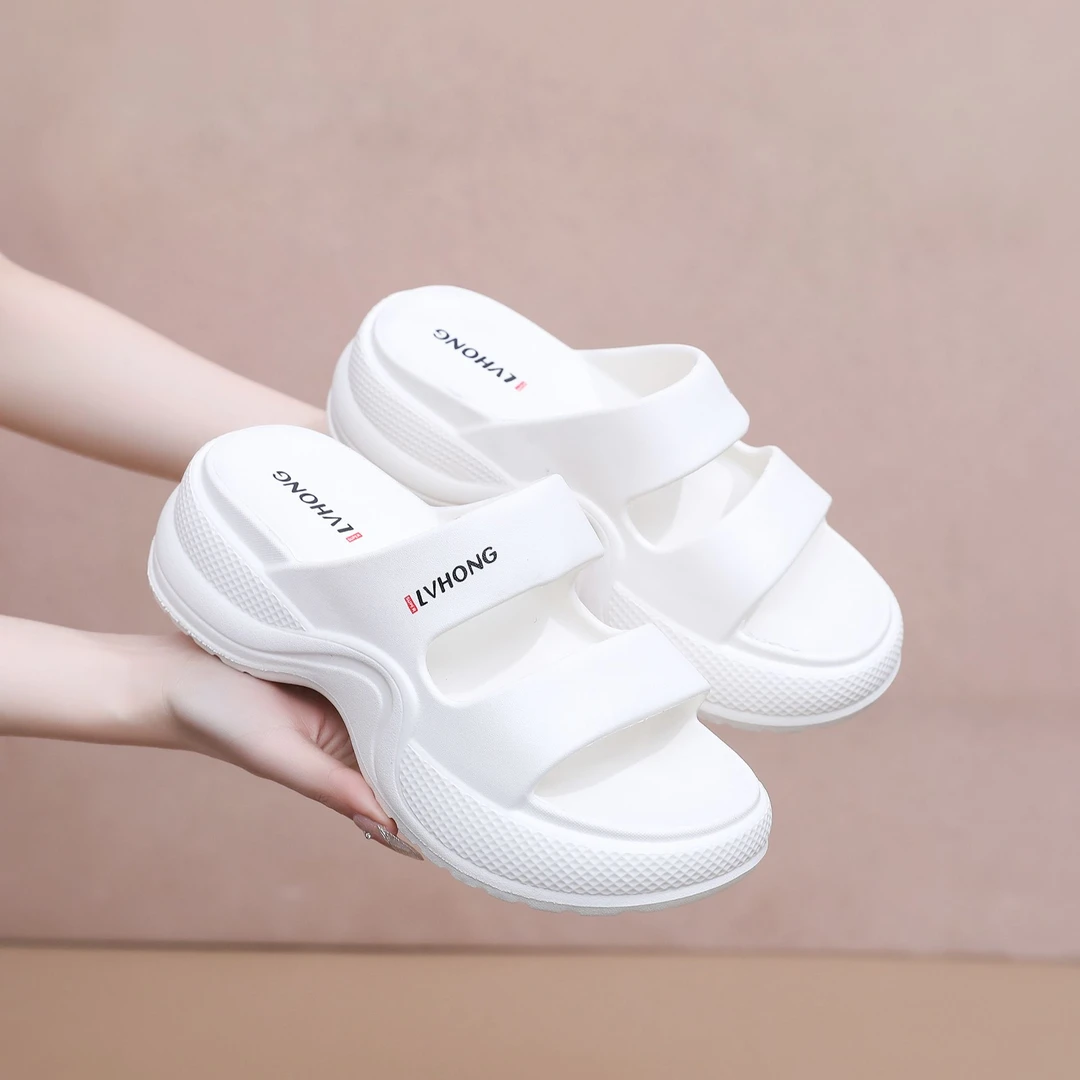 EVA增高厚底凉拖鞋女款时尚坡跟舒适不累脚夏季外穿拖鞋显高显瘦