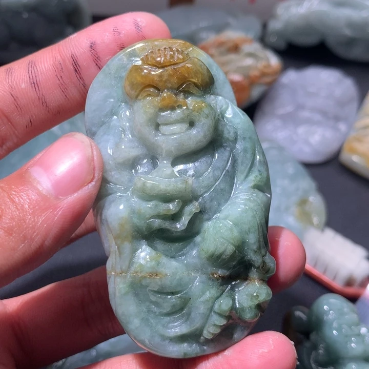 翡翠未镶嵌颈饰保真天然a货翡翠