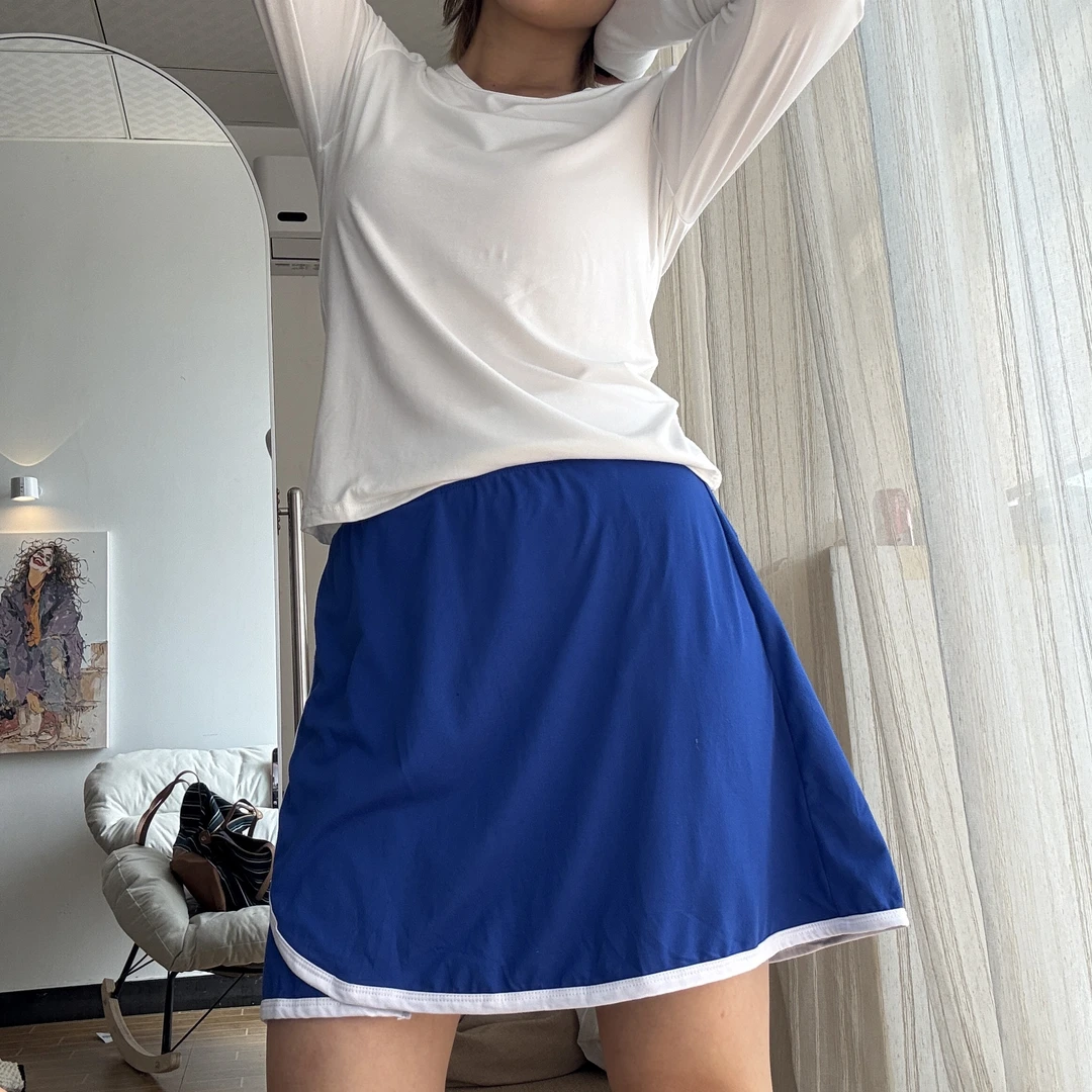 5735夏季新款显瘦高弹（含内衬口袋）裤裙半身裙