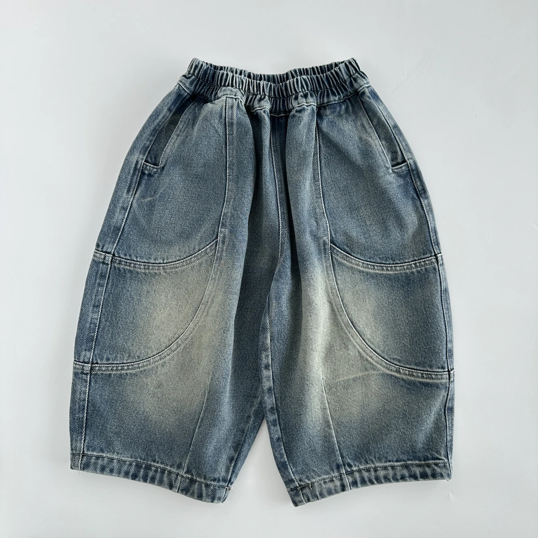 里沐予韩版秋季儿童牛仔裤时尚休闲