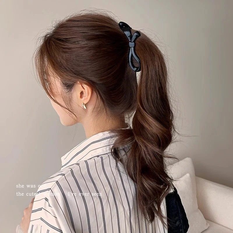 香蕉竖夹发夹女2024年新款抓夹扎头发马尾夹子鲨鱼夹春季头饰发卡