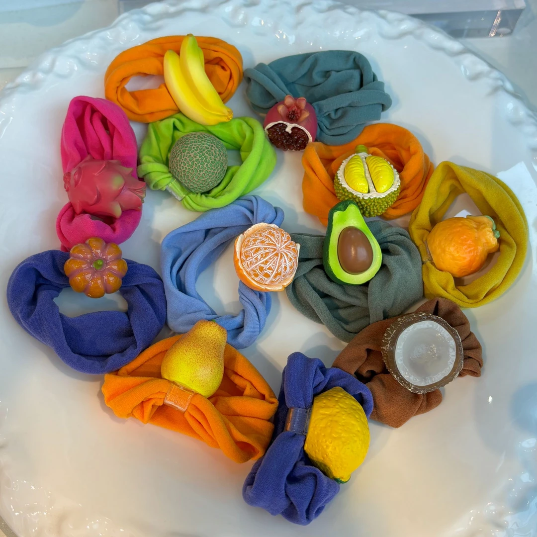 夹心Onni韩饰严选 夏日水果系列面膜圈发绳甜美风高弹力清新发饰