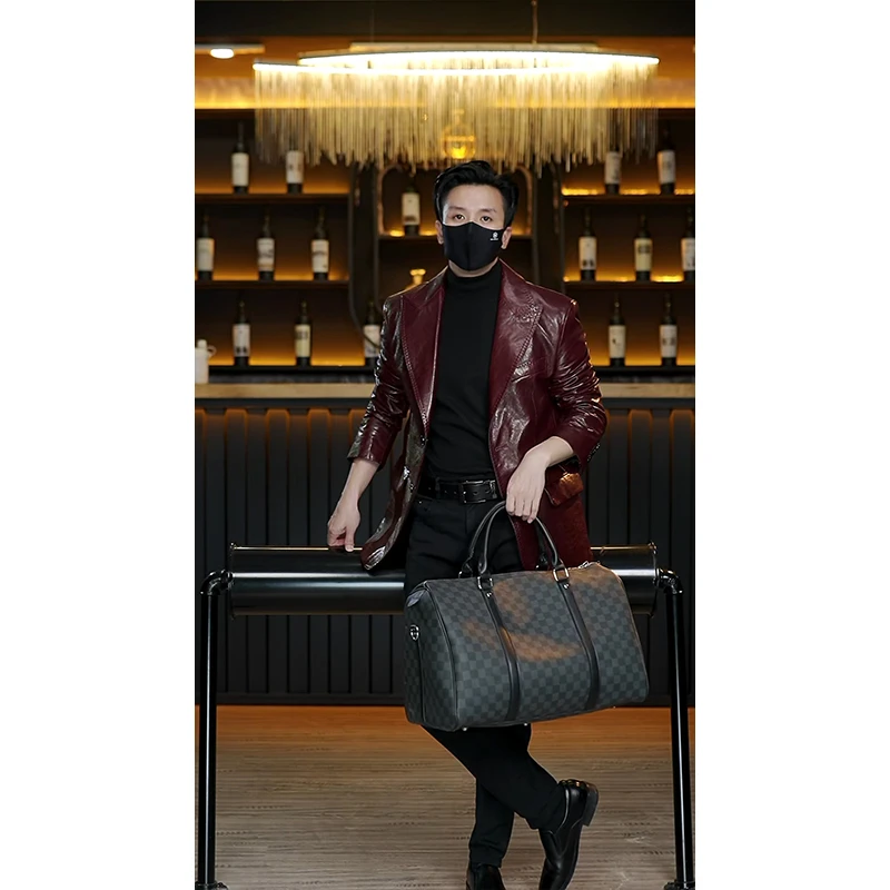 特价不包邮 真皮绵羊皮西装 油蜡工艺