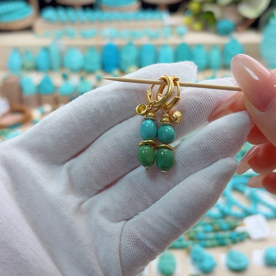 绿松石银S925镶嵌珠宝奇石