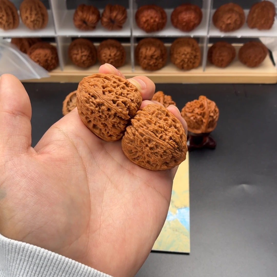 文玩核桃把件三角拉丝将39尺