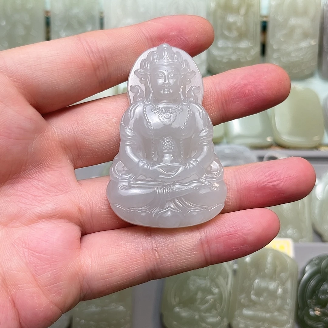 和田玉未镶嵌颈饰