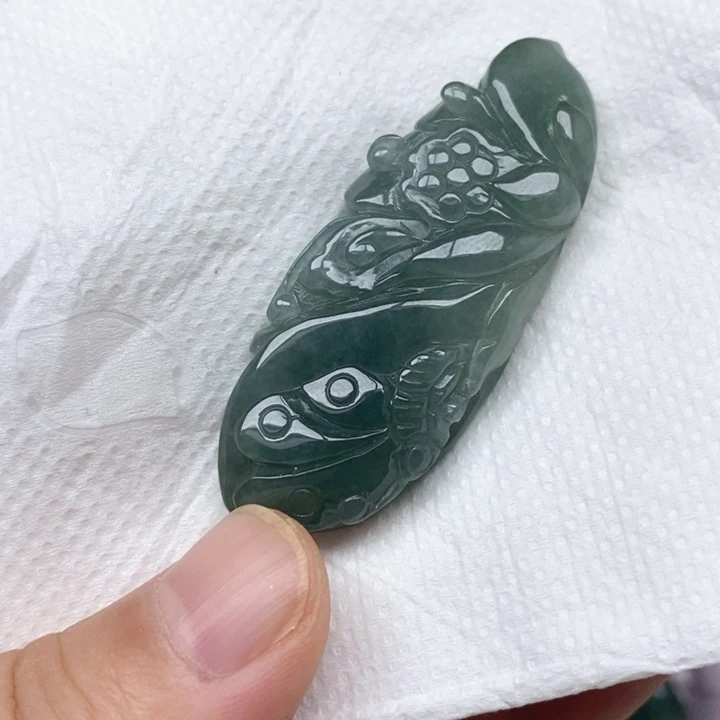 颈饰未镶嵌翡翠天然缅甸翡翠