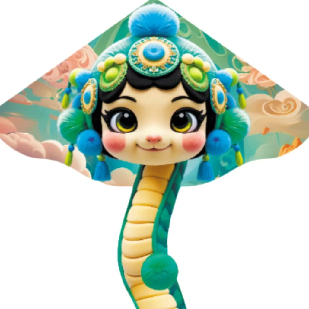 潍坊戏曲国潮风筝微风易飞2025新款蛇风筝