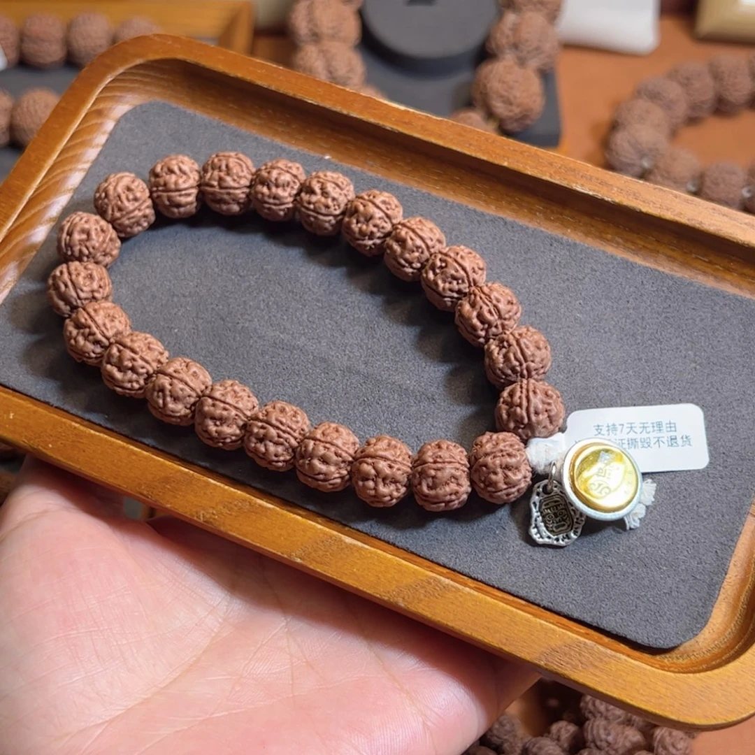 金刚菩提手串13标款定制金标级勿里达纯血老树王