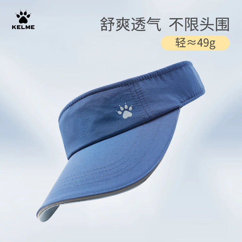 卡尔美欧若风空顶帽夏季户外跑步遮阳帽马拉松太阳帽网球鸭舌帽XY