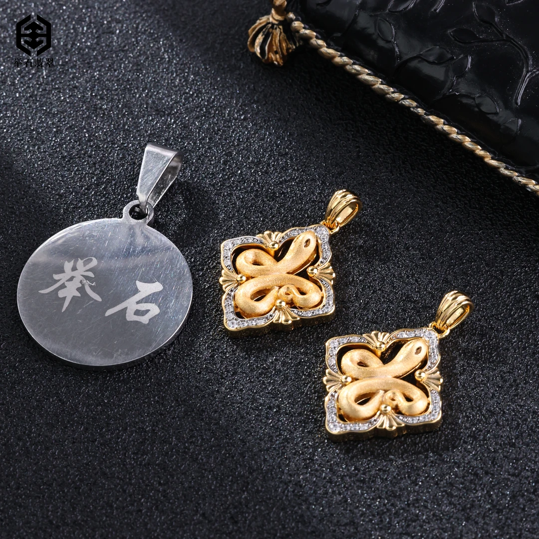 925银合成锆石银制品 H07-1332-261个性吊坠（一件发）O