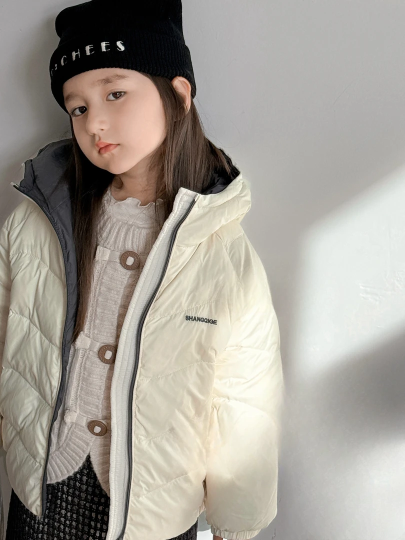 恩姐定制2024时尚秋冬女童儿童保暖羽绒服ENY808