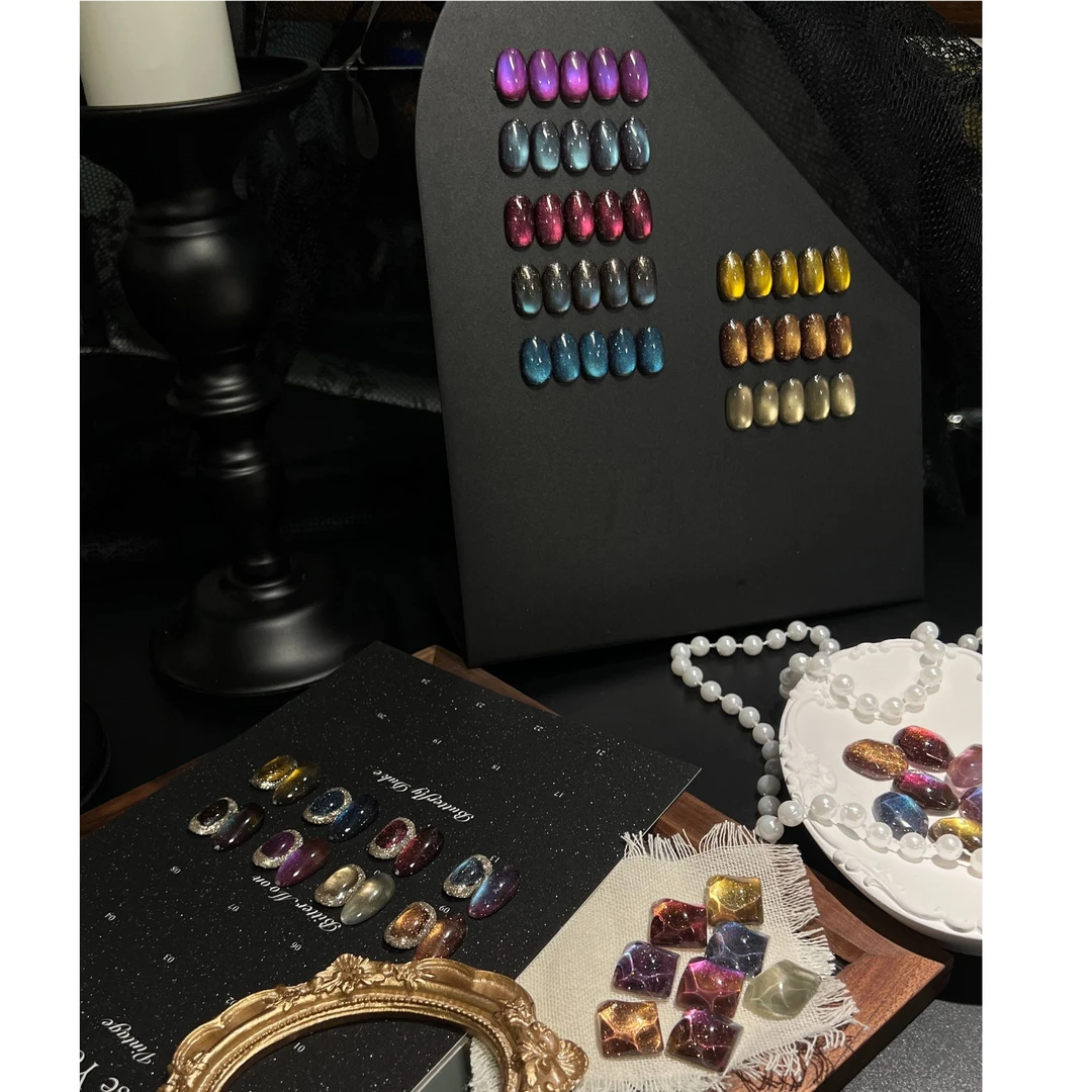 RoseYounai Vintage系列秋冬显白日式罐装猫眼甲油胶整套