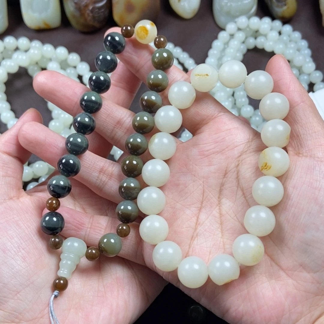 和田玉把件未镶嵌肉***麻