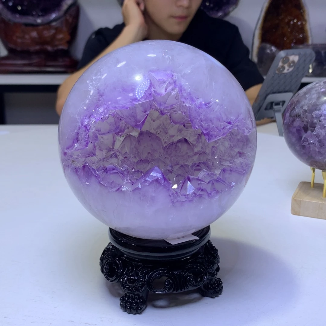 紫晶摆件未镶嵌我****躺紫晶89