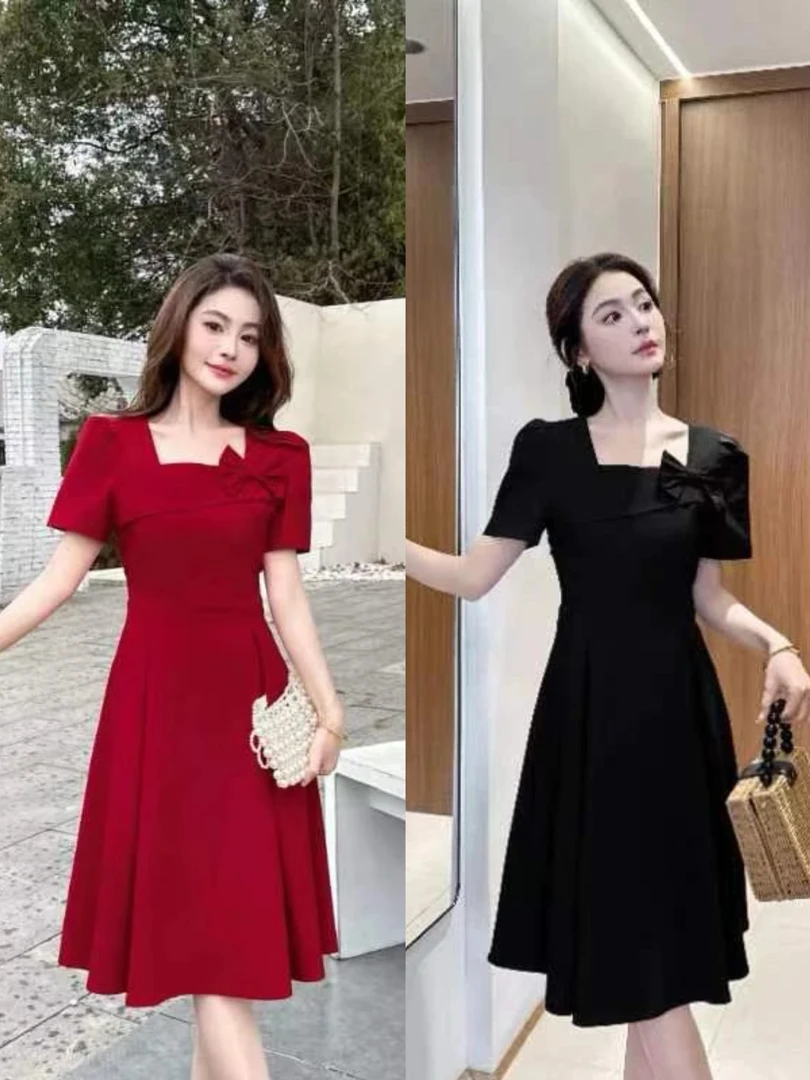 新款韩版时尚显瘦洋气气质连衣裙2323