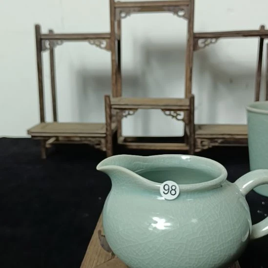 【闪购商品】98号公道清凉寺仿古釉天青色汝瓷