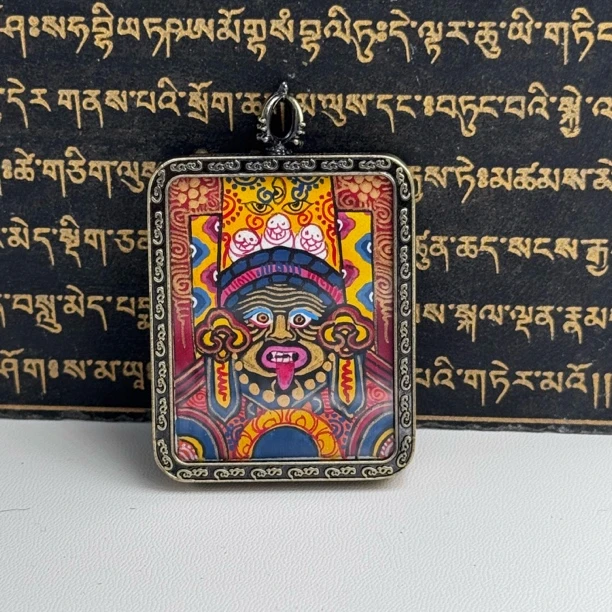 VV38唐卡（扎基拉姆）吊坠纯手工绘制（多样性发其一）