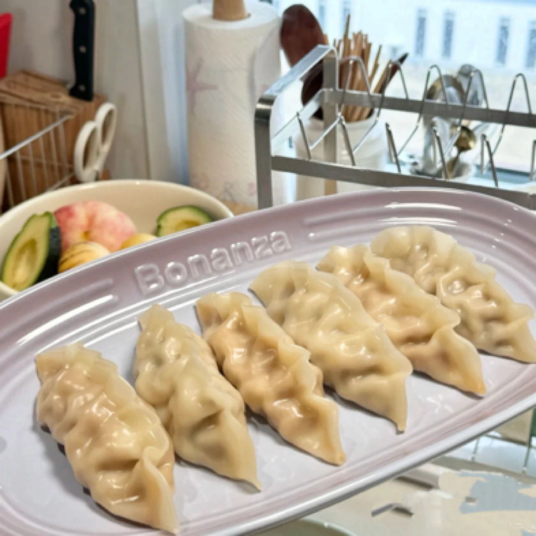 Bn家12寸鱼盘多巴胺配色陶瓷鱼盘