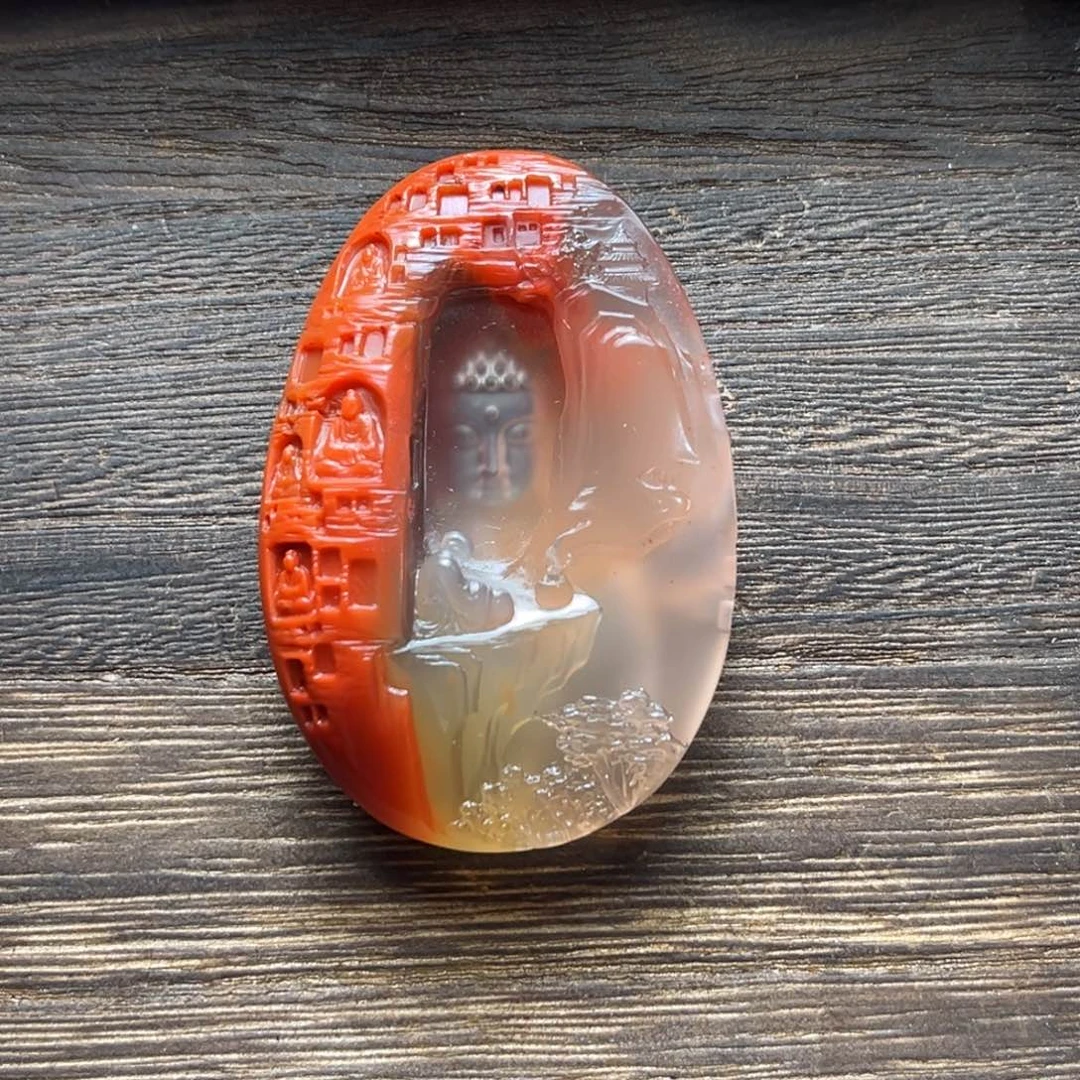 大***仁南红玛瑙未镶嵌颈饰