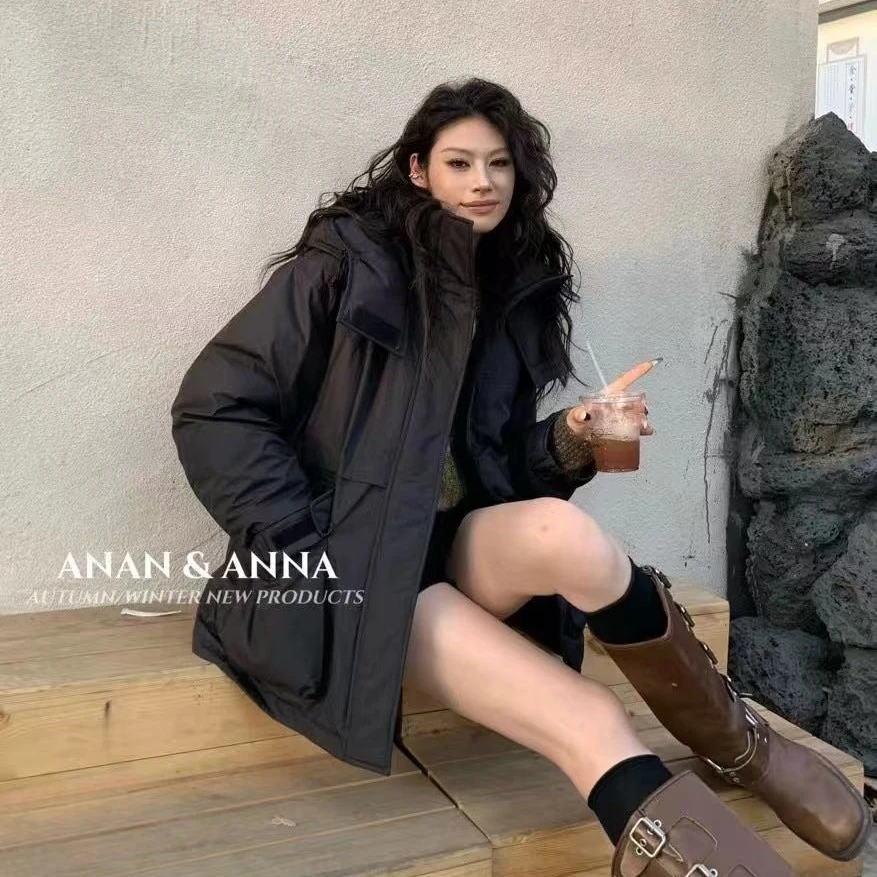 JINTAIYANG【50029】休闲时尚潮流连帽宽松冬季羽绒服