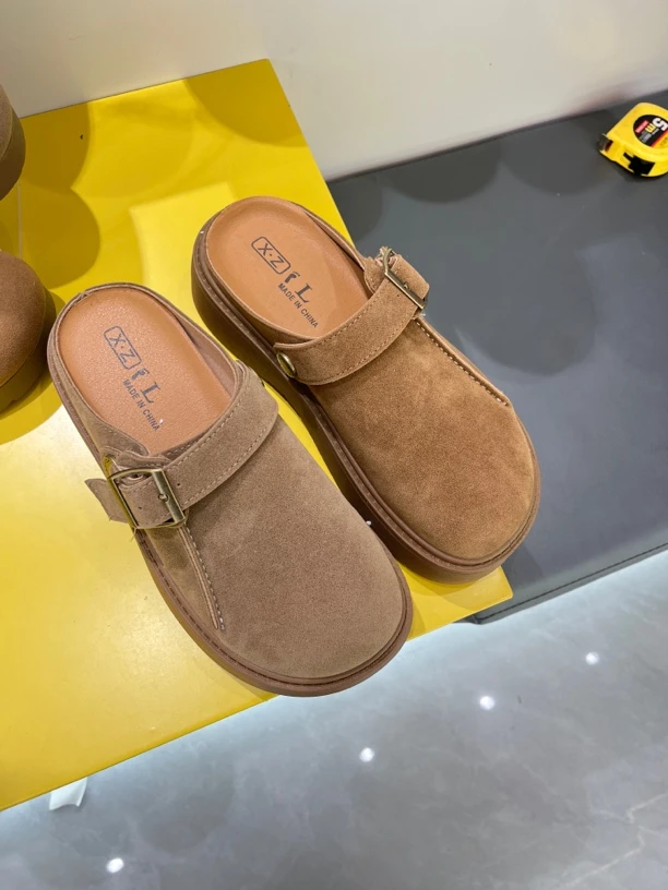 2707-1厚底勃肯拖鞋春款包头懒人拖