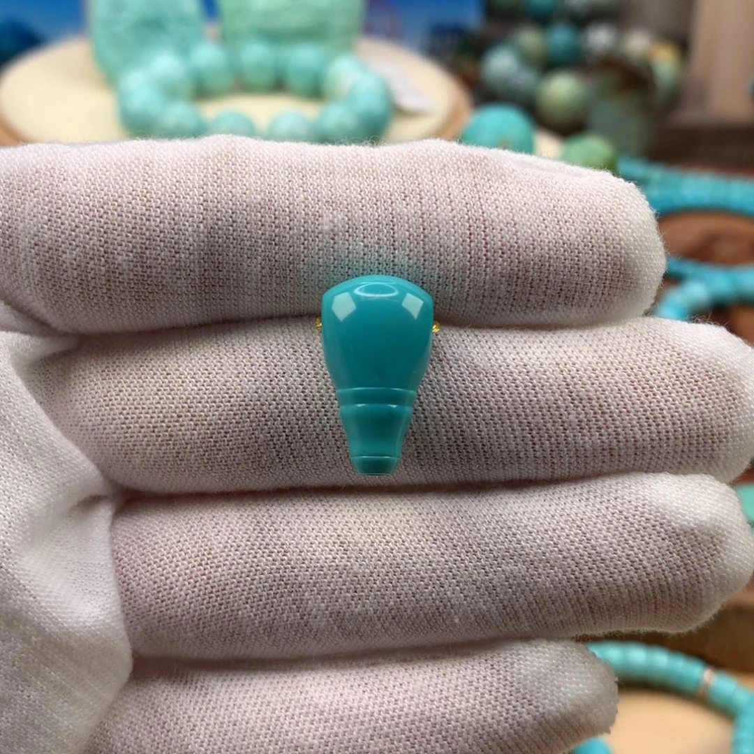 绿松石未镶嵌珠宝奇石10.3mm