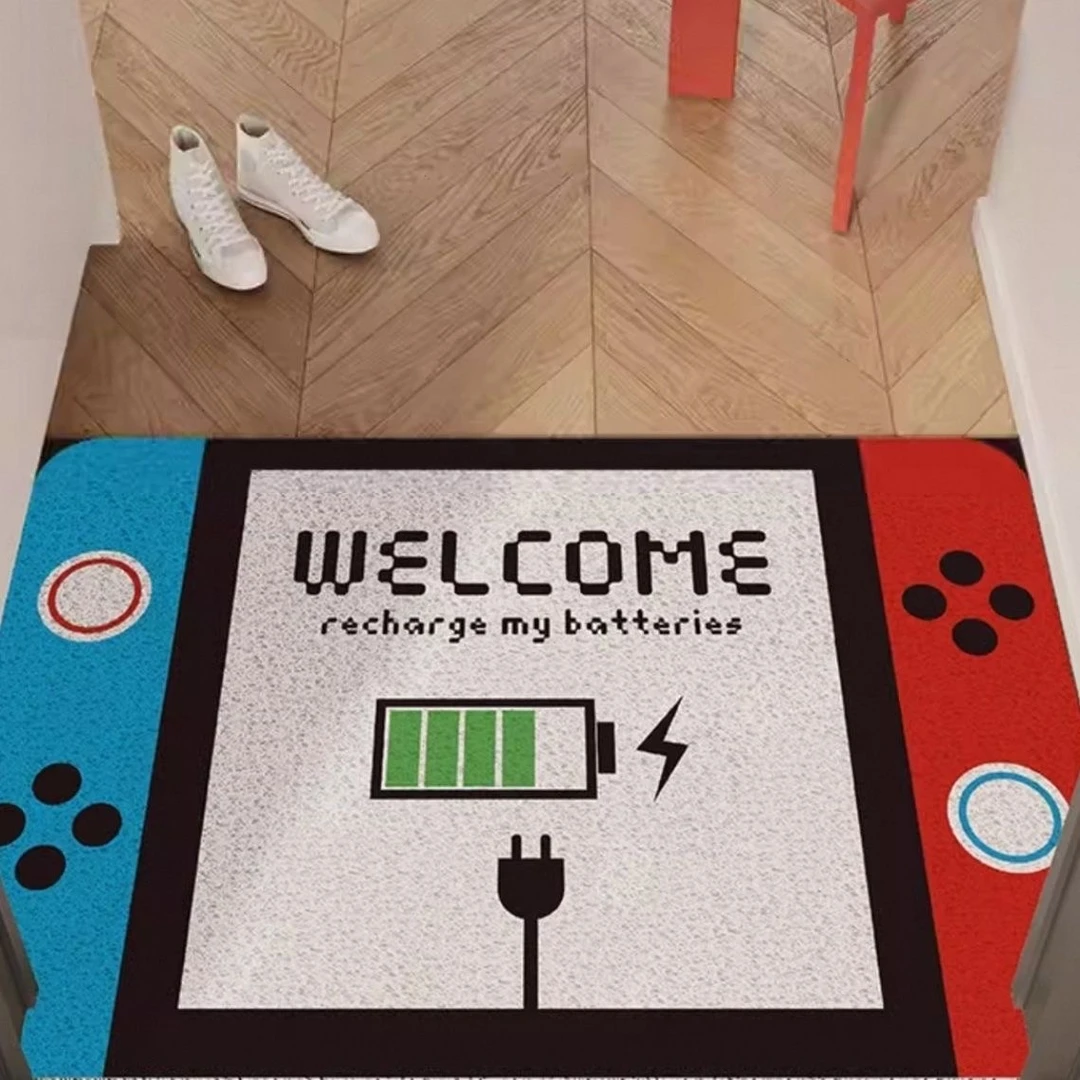 游戏机入户门地垫进门脚垫家用玄关门口地毯可裁剪防滑耐磨耐脏N