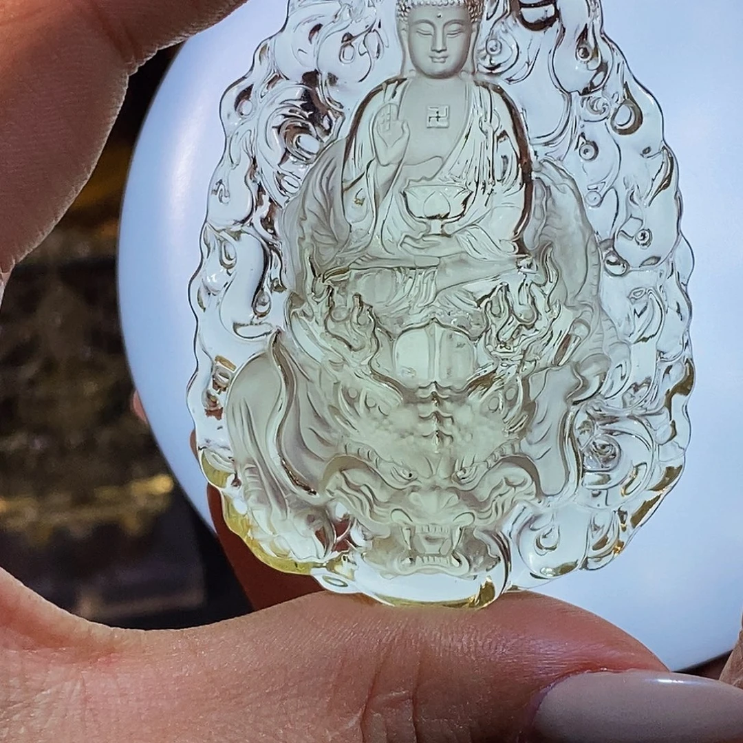 ℡***仰水晶未镶嵌颈饰吊坠