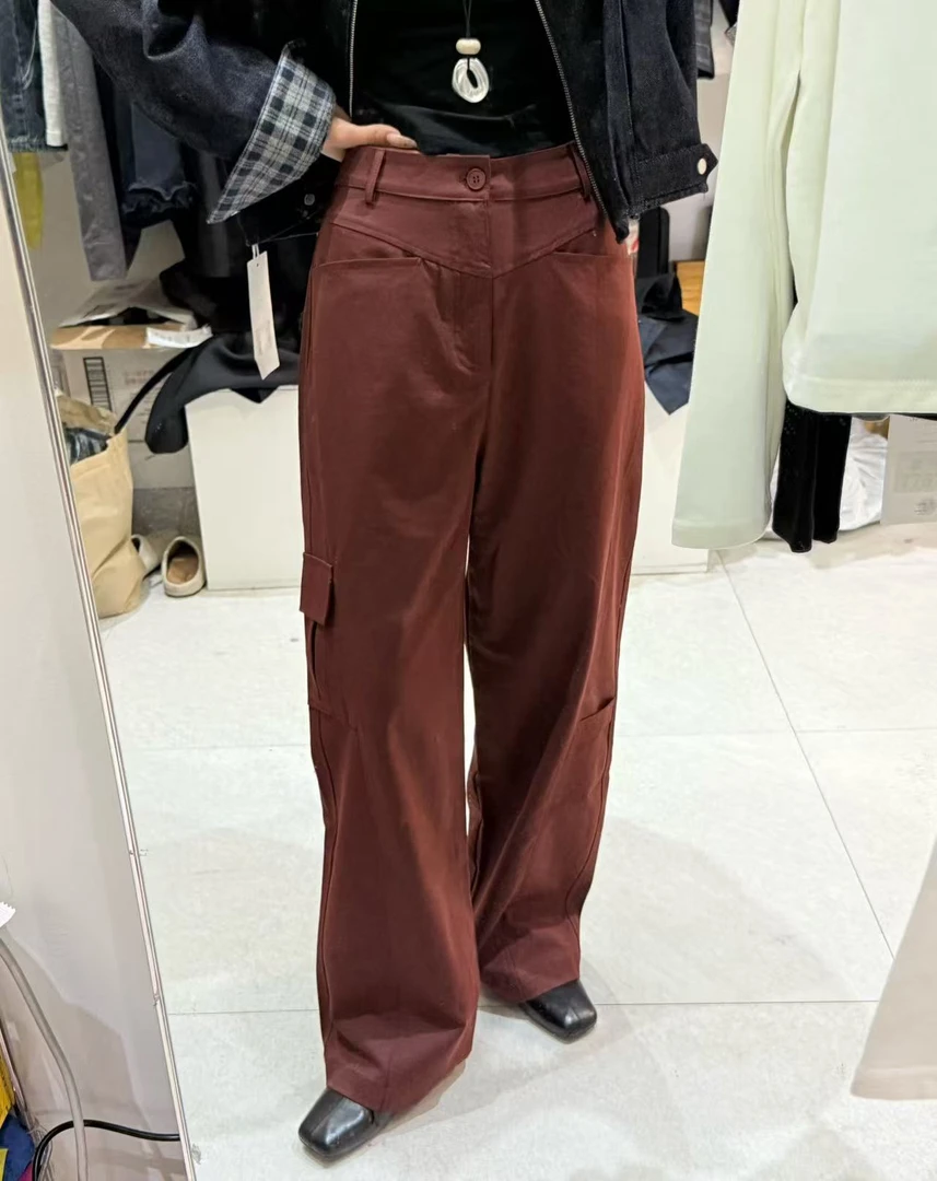S-3322 （版型很好啦）春夏秋女士显瘦宽松百搭柔软舒适休闲工装裤