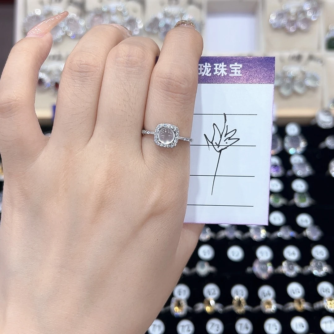 ****银S925镶嵌黄晶戒指