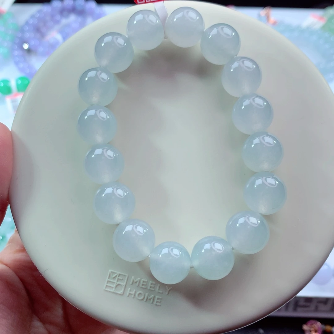 翡翠未镶嵌手链卡12.7