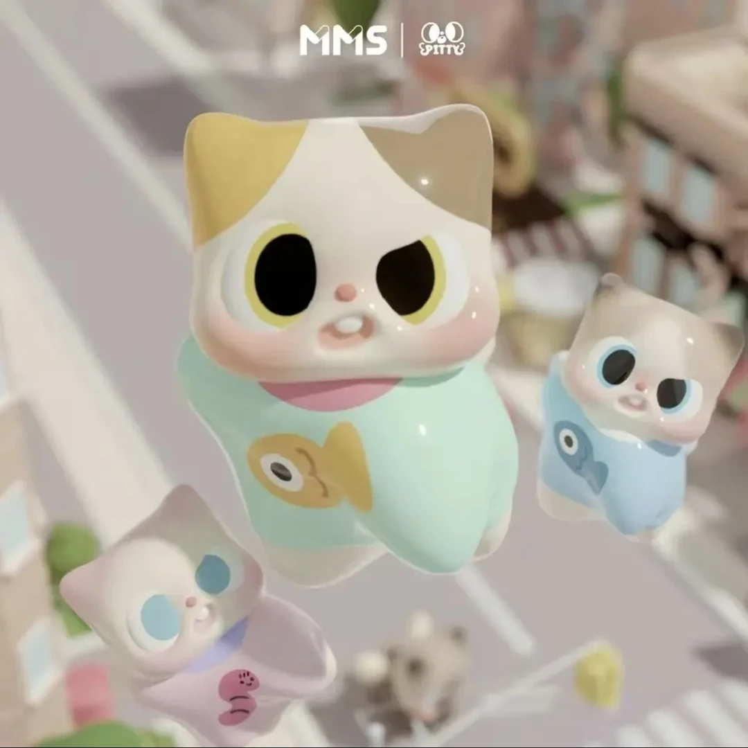 【拆盒】新品Pitty二代猫猫日常摆件公仔萌粒盲盒潮玩礼物