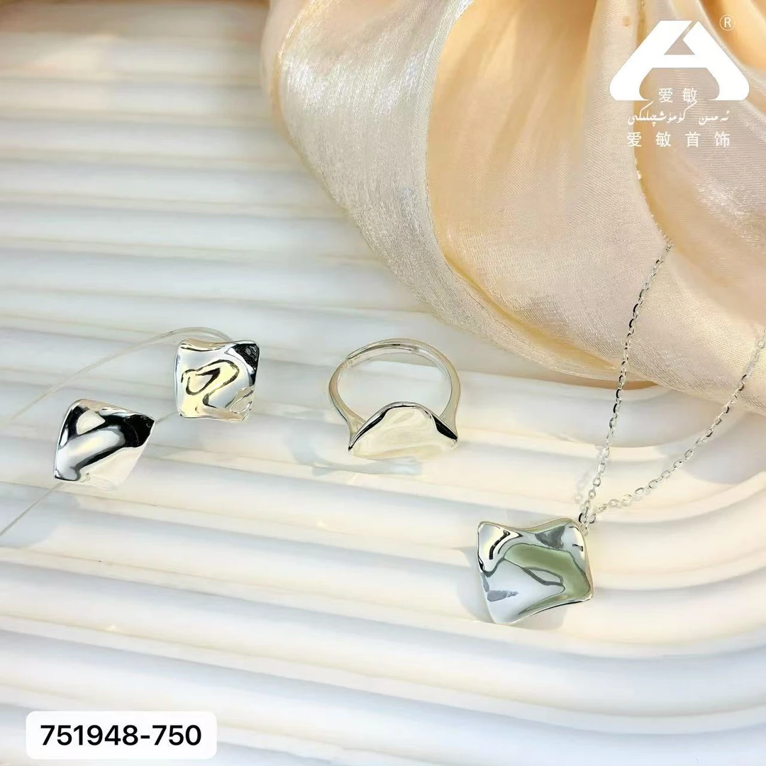 非金属莫桑石项链 爱敏首饰套装112143