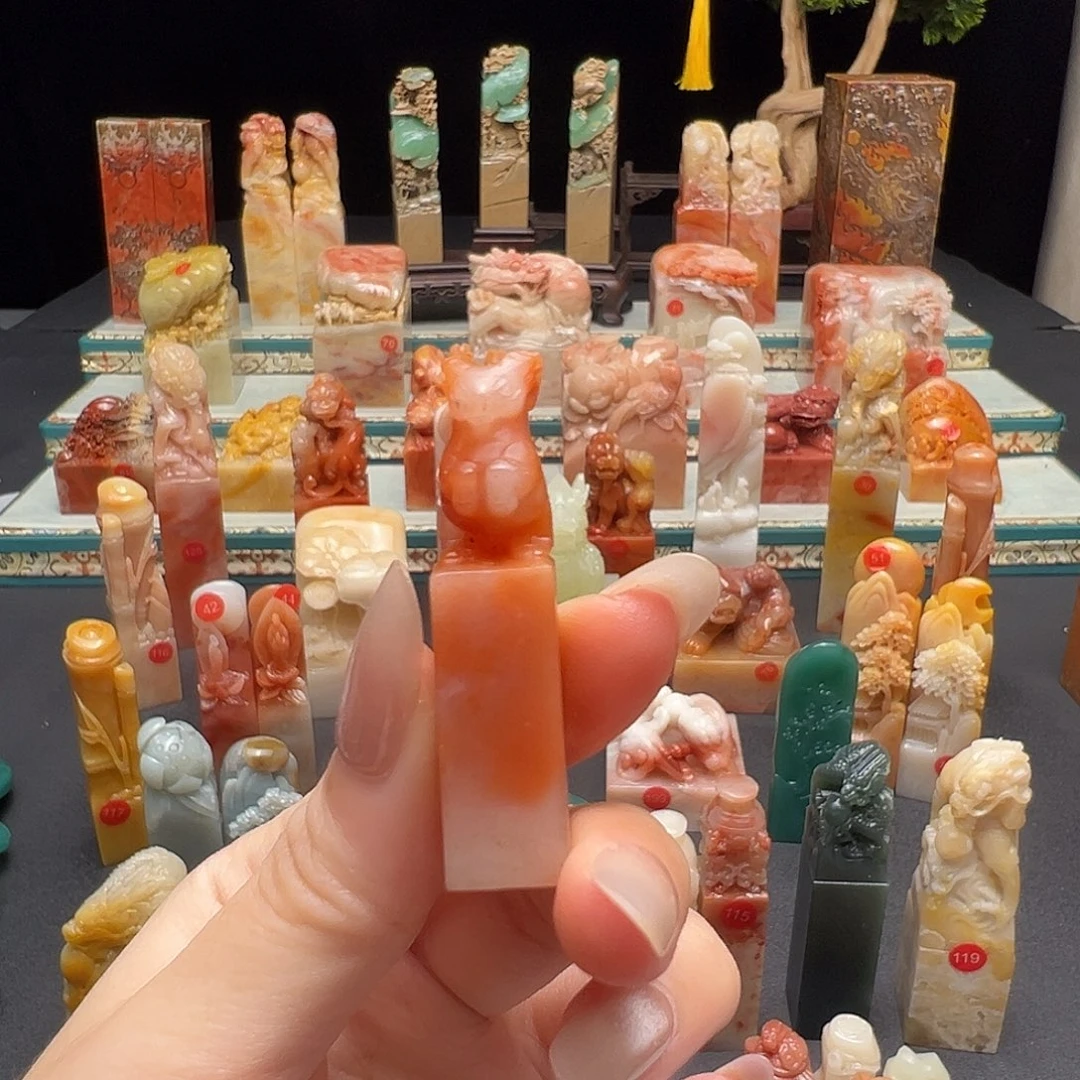 书***香印石寿山石手工制作