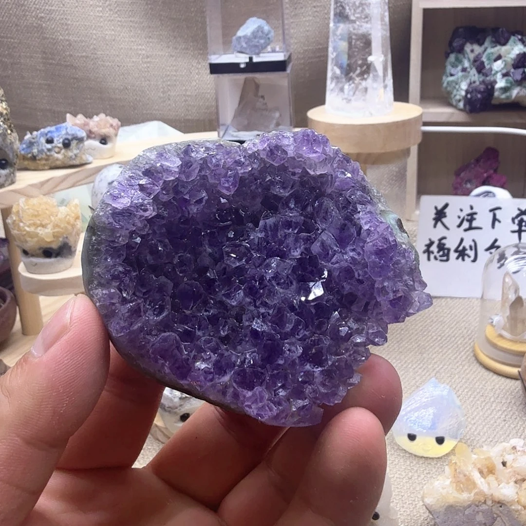 囍***喜未镶嵌珠宝半成品紫晶