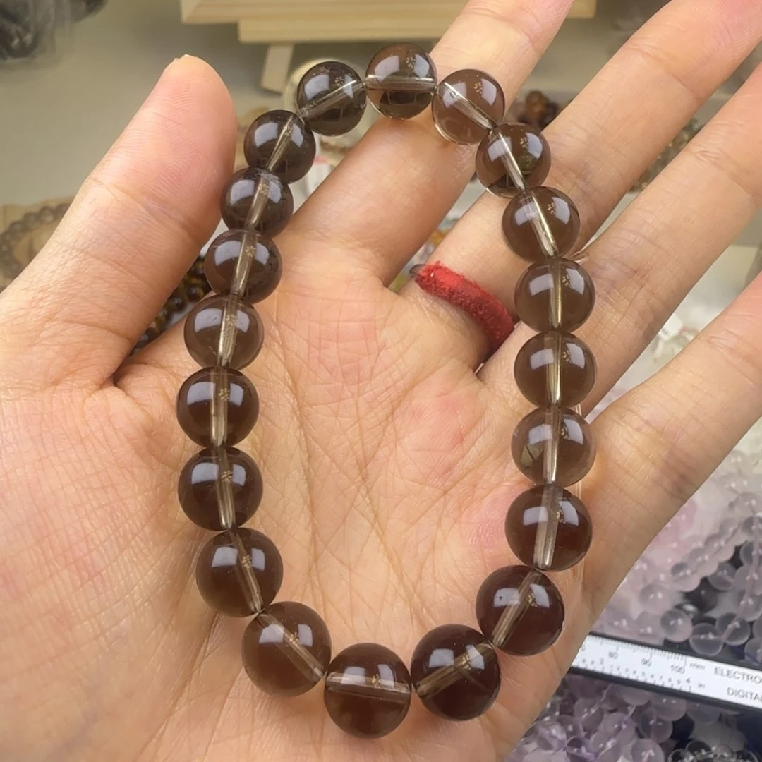 水晶手链未镶嵌茶晶10mm