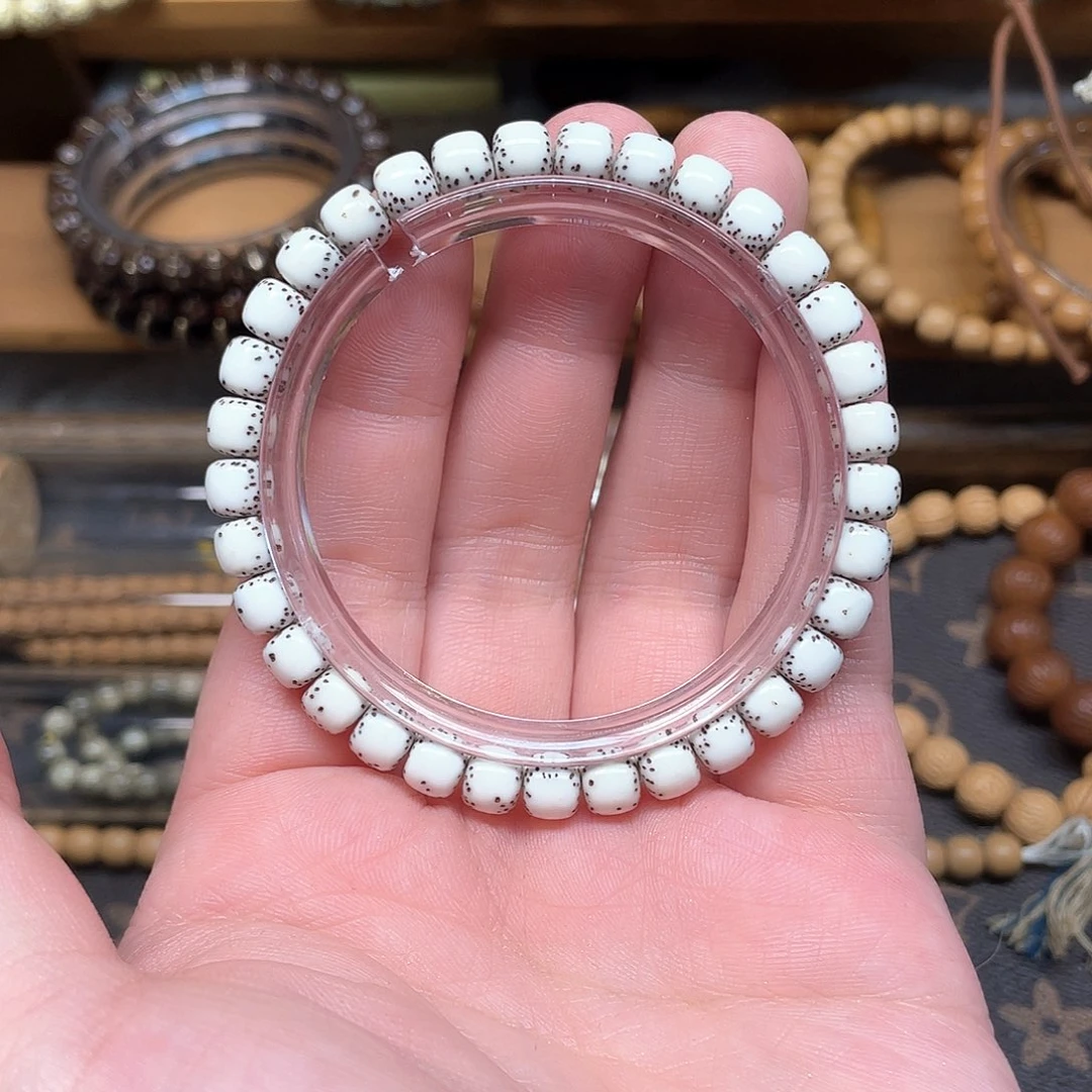 手串星月菩提半壁侧留白原白7左右