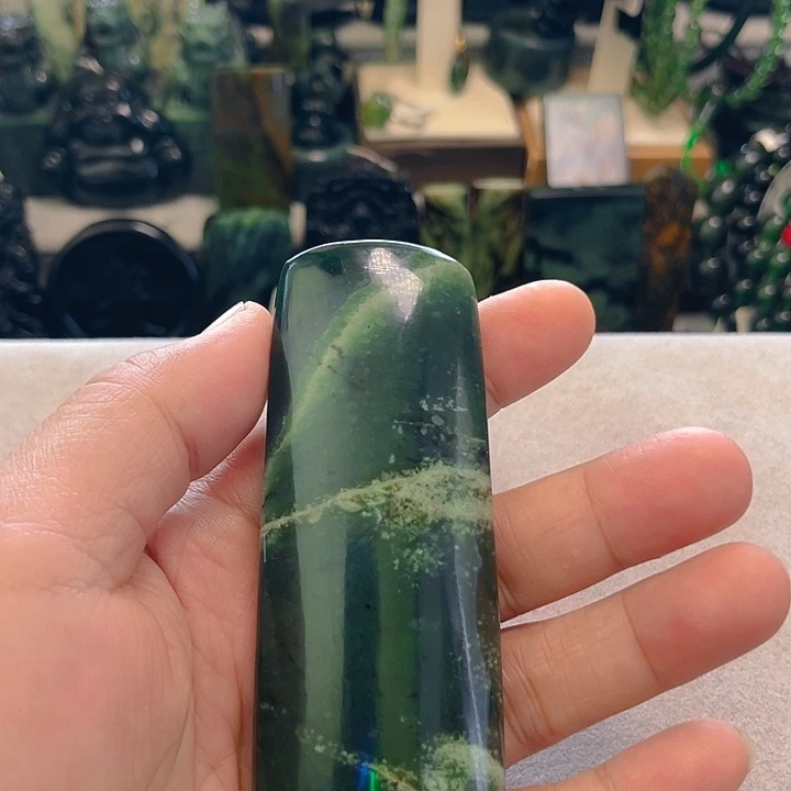 所***法蛇纹石玉未镶嵌泰山玉