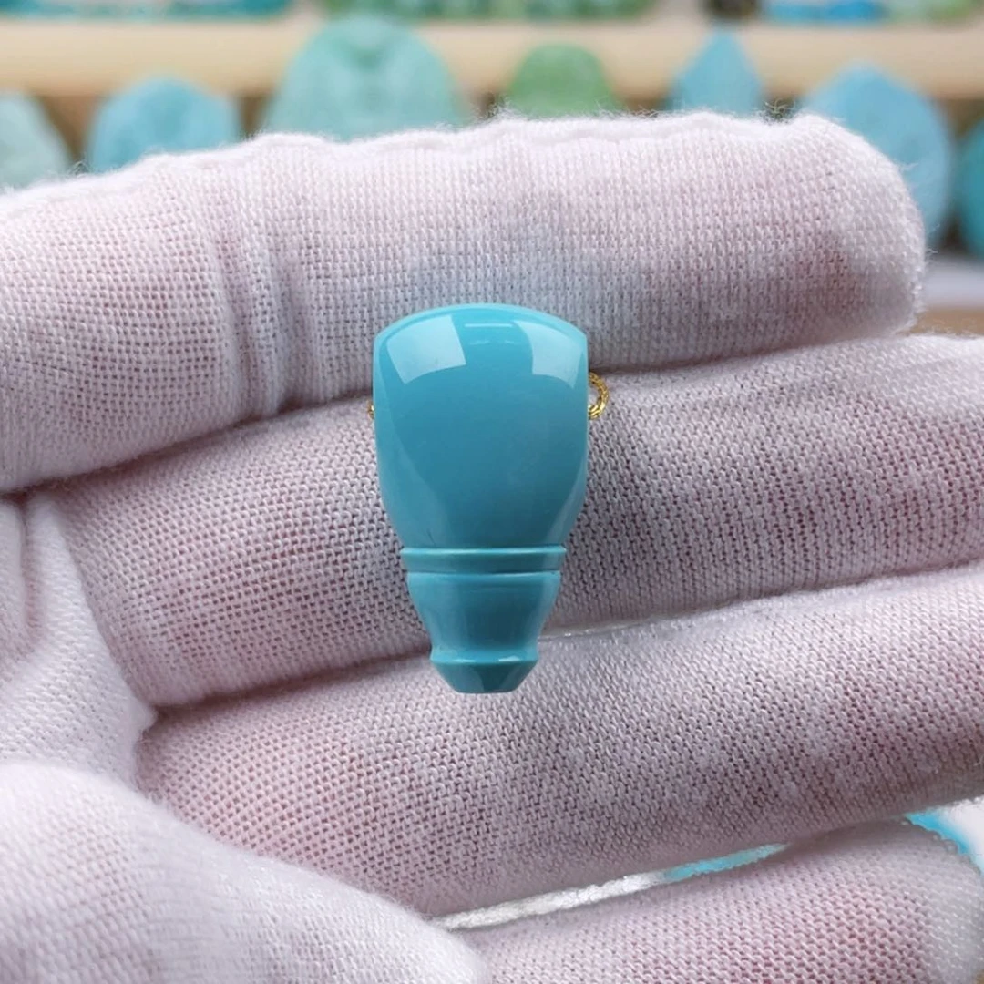 未镶嵌绿松石珠宝奇石13.3mm