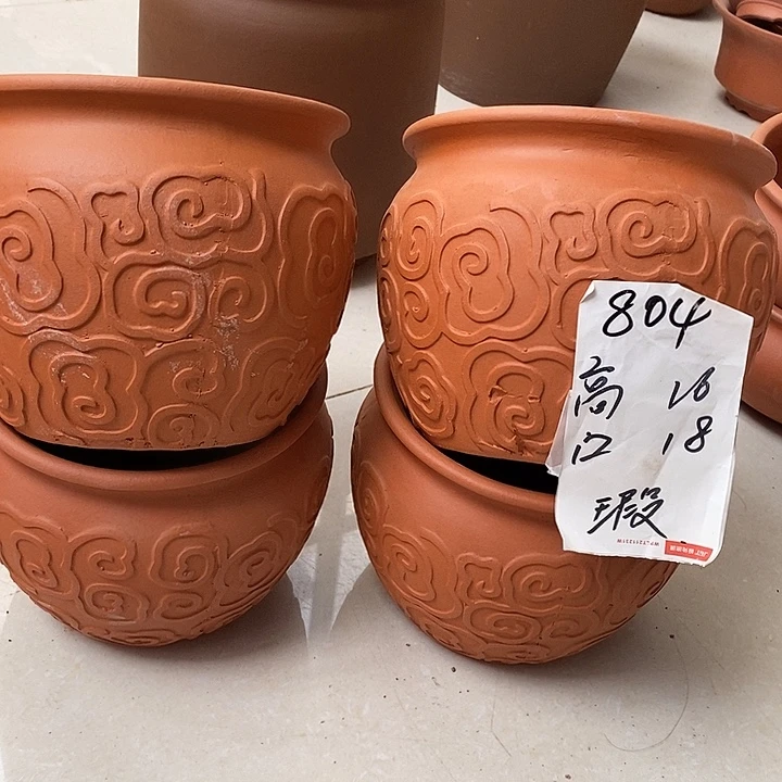 粗陶红陶绿植花盆804
