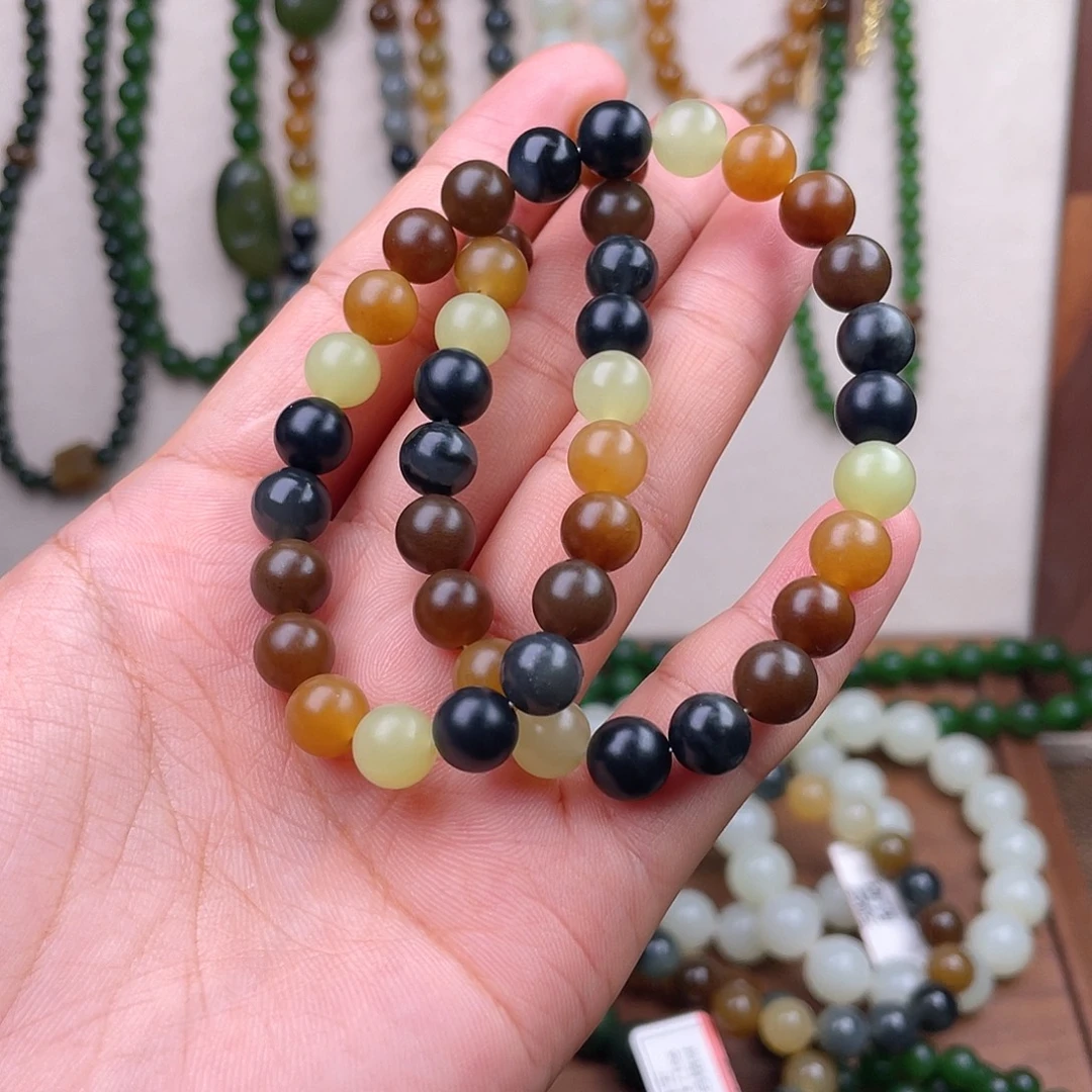 和田玉未镶嵌手链