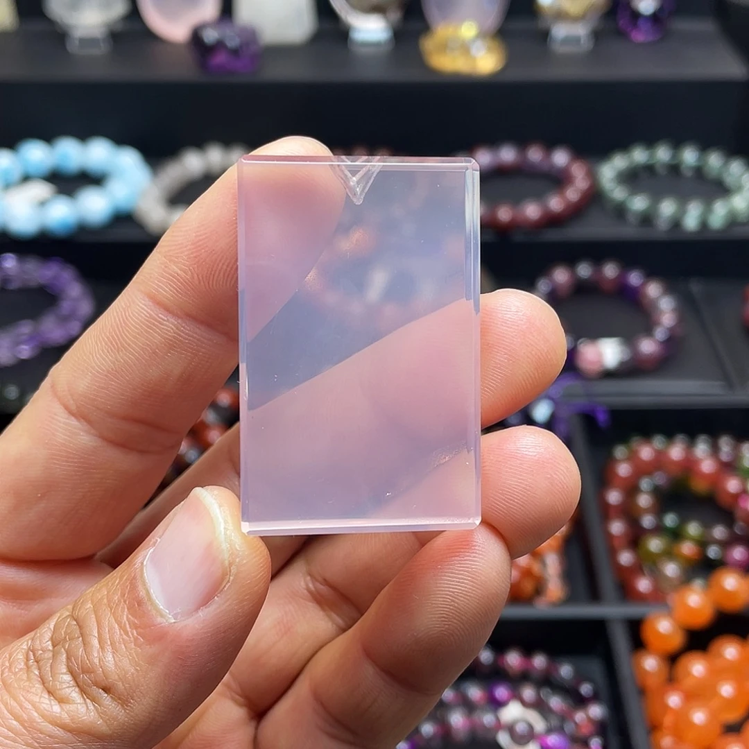 水晶颈饰未镶嵌粉水晶