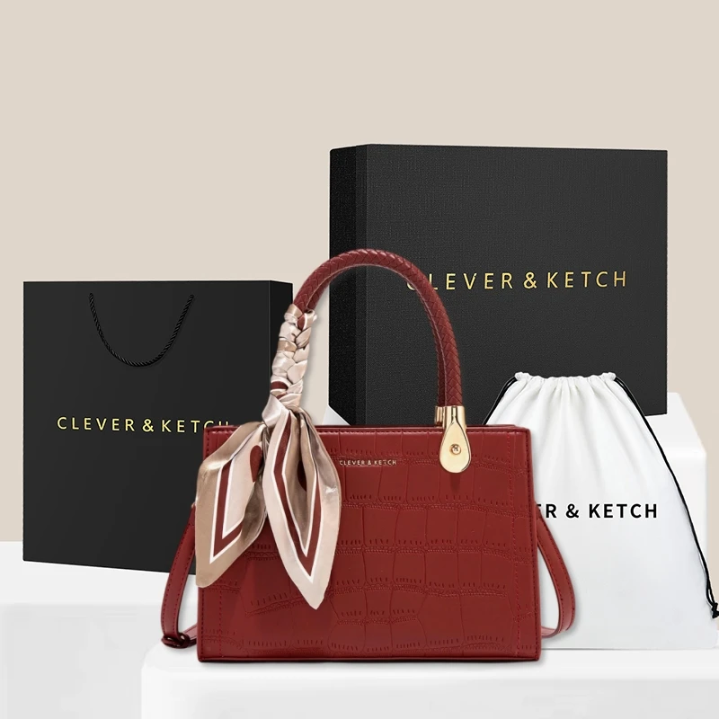 CLEVERKETCH百搭婚包女新娘2025新款送妈妈包生日礼物红色结婚包