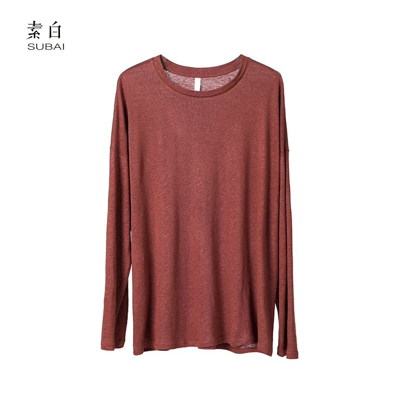 素白百搭纯色针织衫SB2508T01948