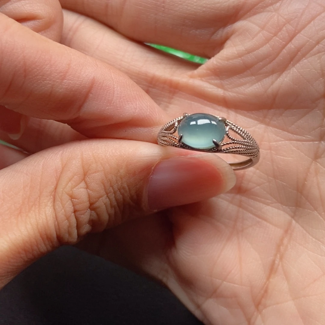 翡翠银S925镶嵌颈饰