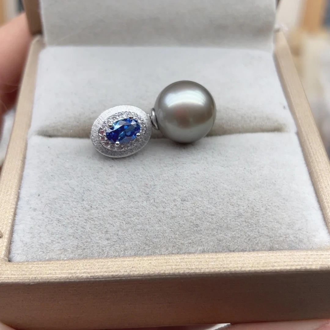 颈饰银S925镶嵌海水珍珠E55