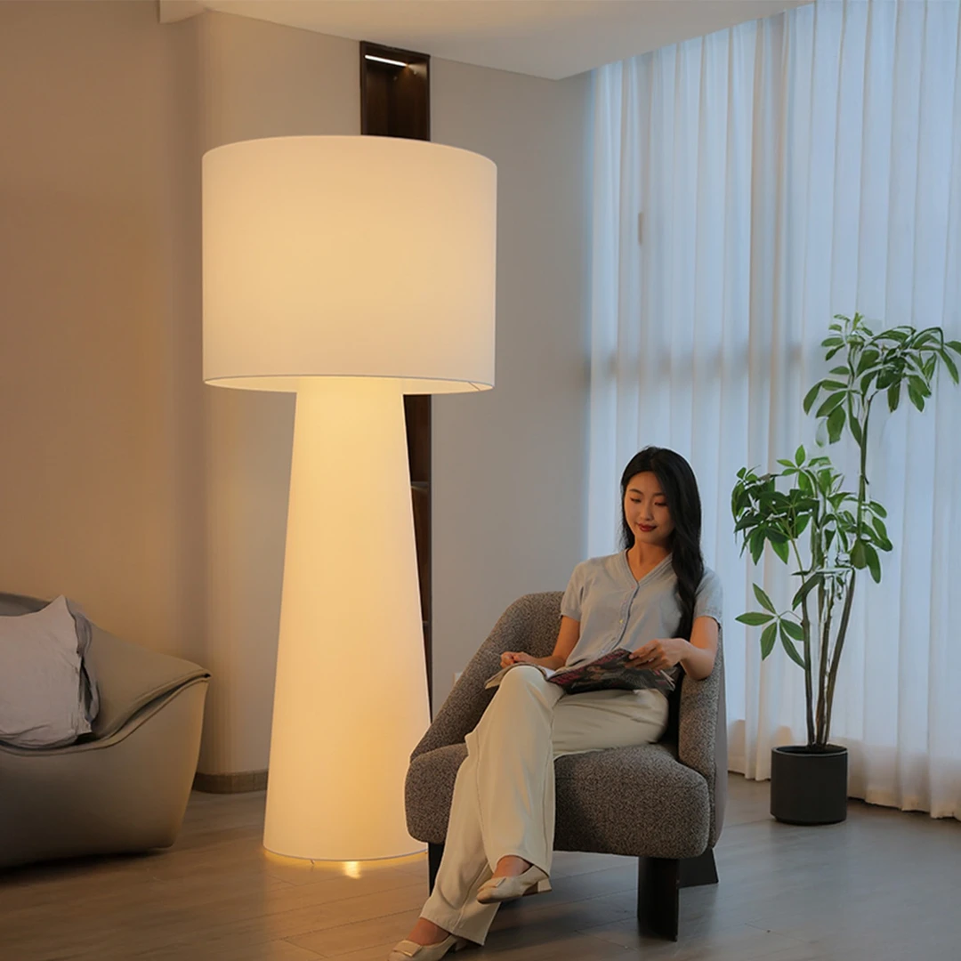 幔影意大利设计师落地灯客厅沙发旁边高级感2025新款布艺氛围灯具