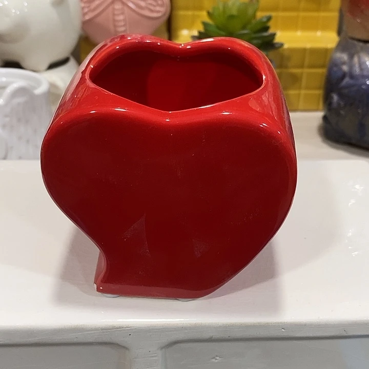 陶瓷花盆有孔 瑕疵介意勿拍