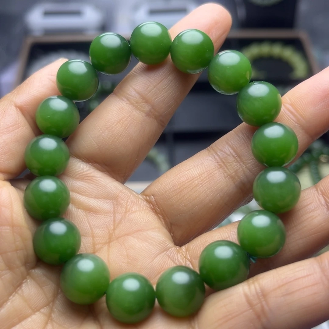 和田玉（碧玉）未镶嵌手串
